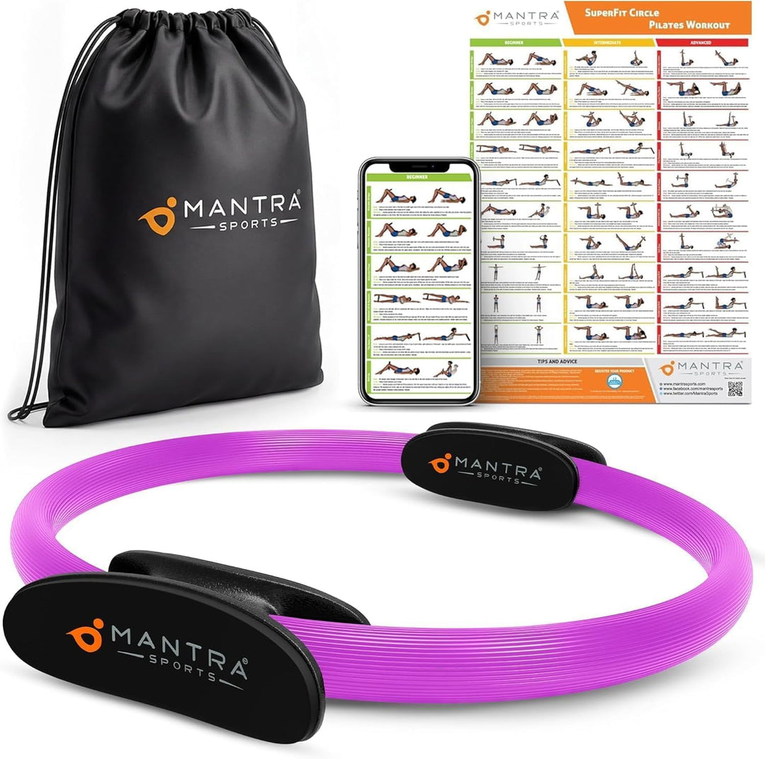 MANTRA SPORTS Pilates Ring Fit Fitness Ring Beckenbodentrainer für Frau &amp; Männer, Beckenboden Traini