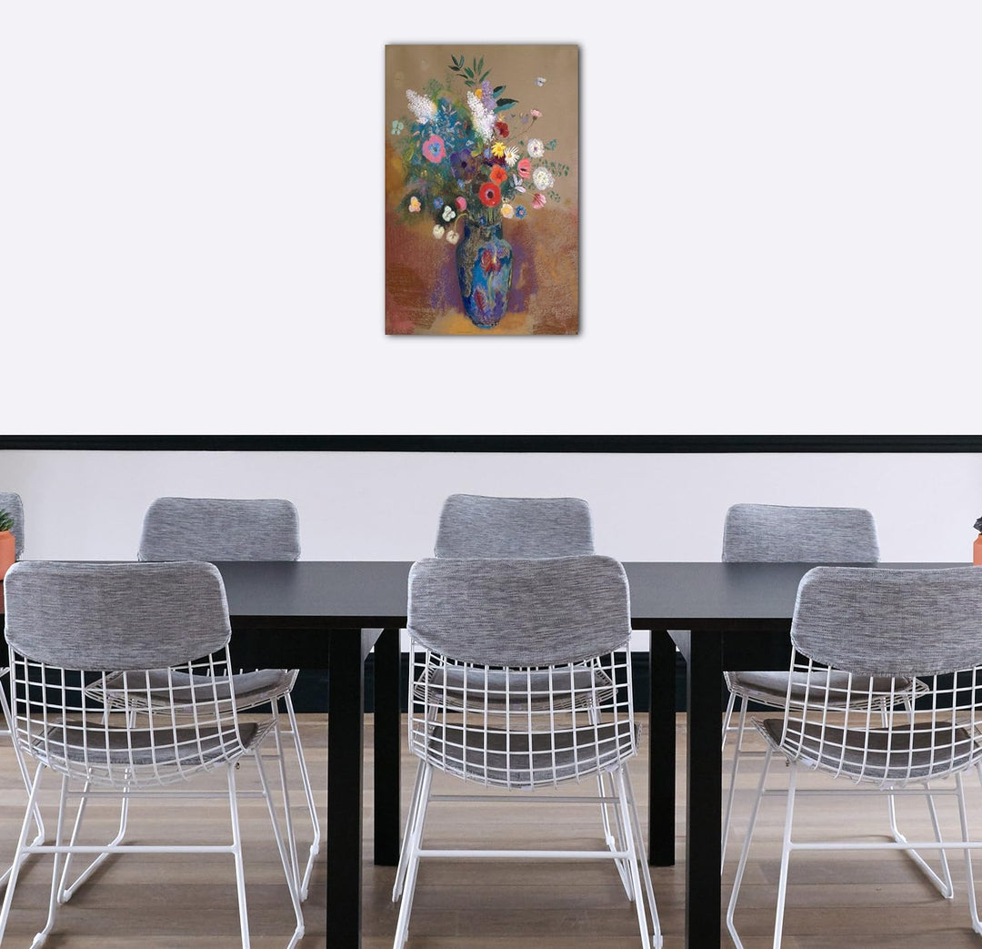 Printed Paintings Leinwand (80x120cm): Odilon Redon - Blumenstrauss 80x120 cm, 80x120 cm