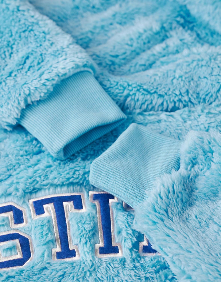 Disney Lilo & Stitch Optionen für tragbare Decken-Hoodies für Damen von Stitch Einheitsgrösse Blau,