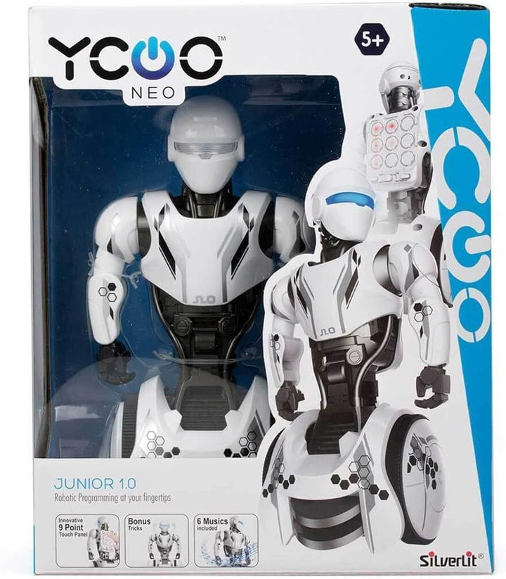 YCOO 88560 JUNIOR 1.0 by Silverlit, ferngesteuerter Roboter, Licht- und Soundeffekte, programmierbar
