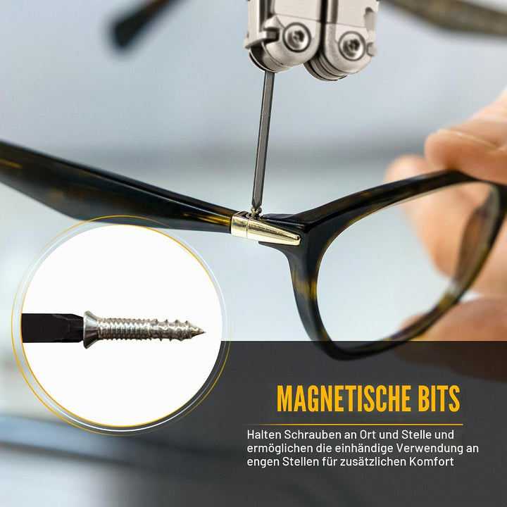 Galvanox Doppelendiger Brillen-Bit-Satz, kompatibel mit Leatherman Charge+ TTi, Charge+ und Wave+ (4