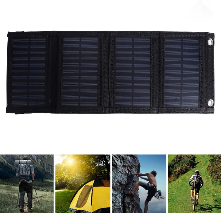 Haofy Solarpanel-Ladegerät 20 W 5,5 V Faltbares Tragbares Solarladegerät mit Starker Ausgangsleistun