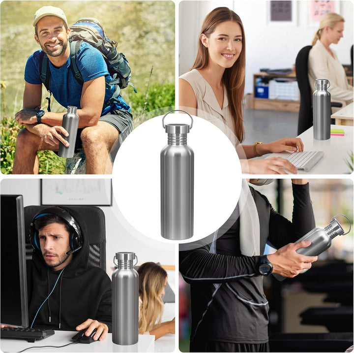 Trinkflasche Edelstahl 1L - Thermosflasche BPA-Frei, Kohlensäure Geeignet Auslaufsicher Sportflasche