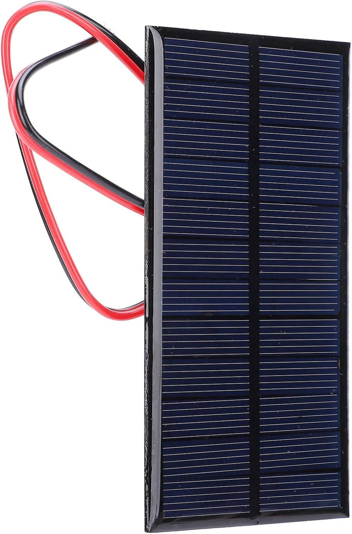 Mini Solarpanel DC 6V 1W, Kleine Solarzelle Panel Mikro Sonnenkollektor Module mit 30 cm Kabel, für