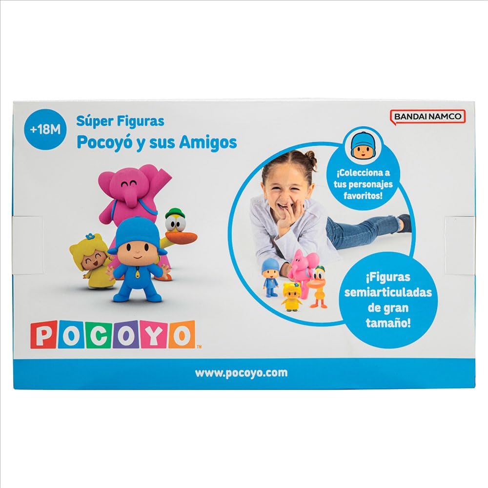 BANDAI Packung mit 4 Super Figuren Pocoyo und Seine Freunde