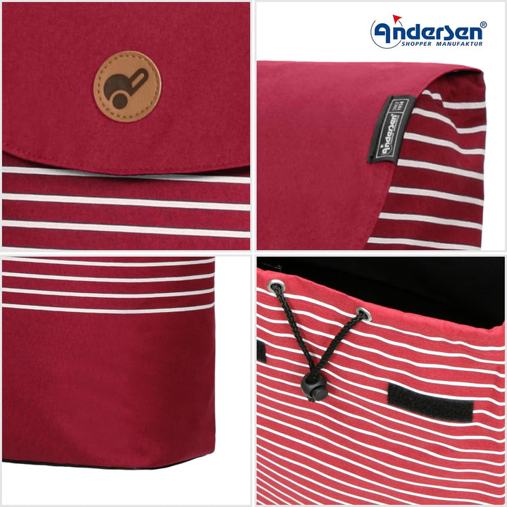 ANDERSEN Einkaufstrolley - Treppenst. Scala Sh. Tilde rot 37 L einkaufen, hochwertig, modern, leicht