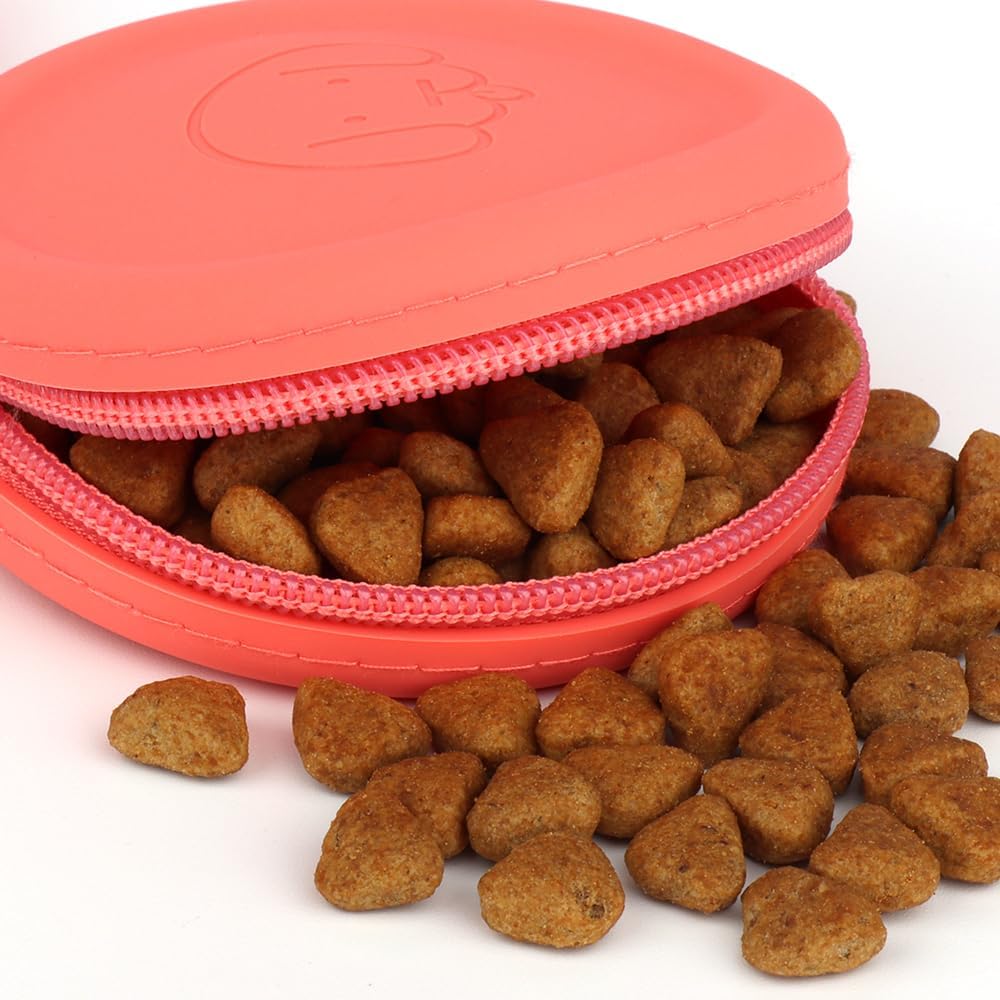 FIDWALL Leckerli-Tasche aus Silikon,2 Stück,Futtertasche für Hundetraining,Hundezubehör,Taschengröss