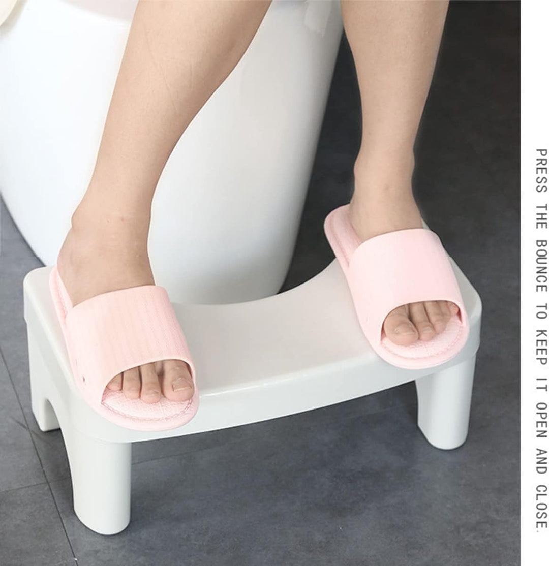 WC-Hocker, abnehmbarer Toiletten-Töpfchen-Tritthocker, zusammenklappbar, hockend, 17,8 cm hoch, sich