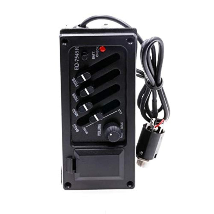 Akustikgitarren-Tonabnehmer 4-Band-Vorverstärker-EQ-Equalizer Piezo-Tonabnehmersystem für Akustikgit