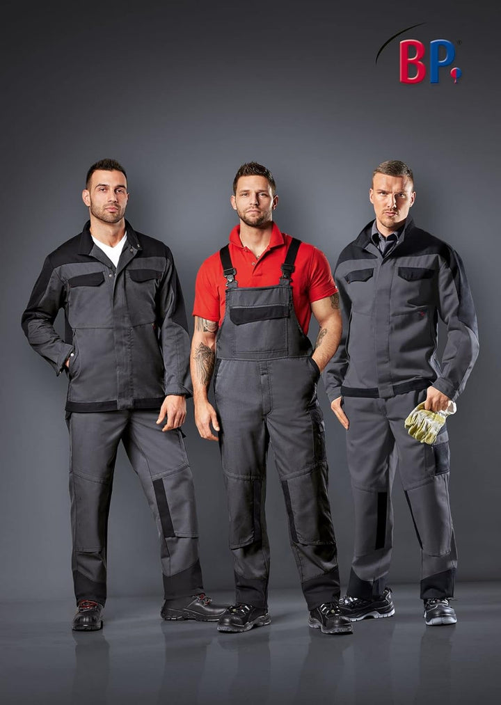 BP 2430-820-5332-56l Arbeitshosen, mit Taschen, 320,00 g/m² , dunkelgrau/schwarz, 56l 56 Lang, 56 La