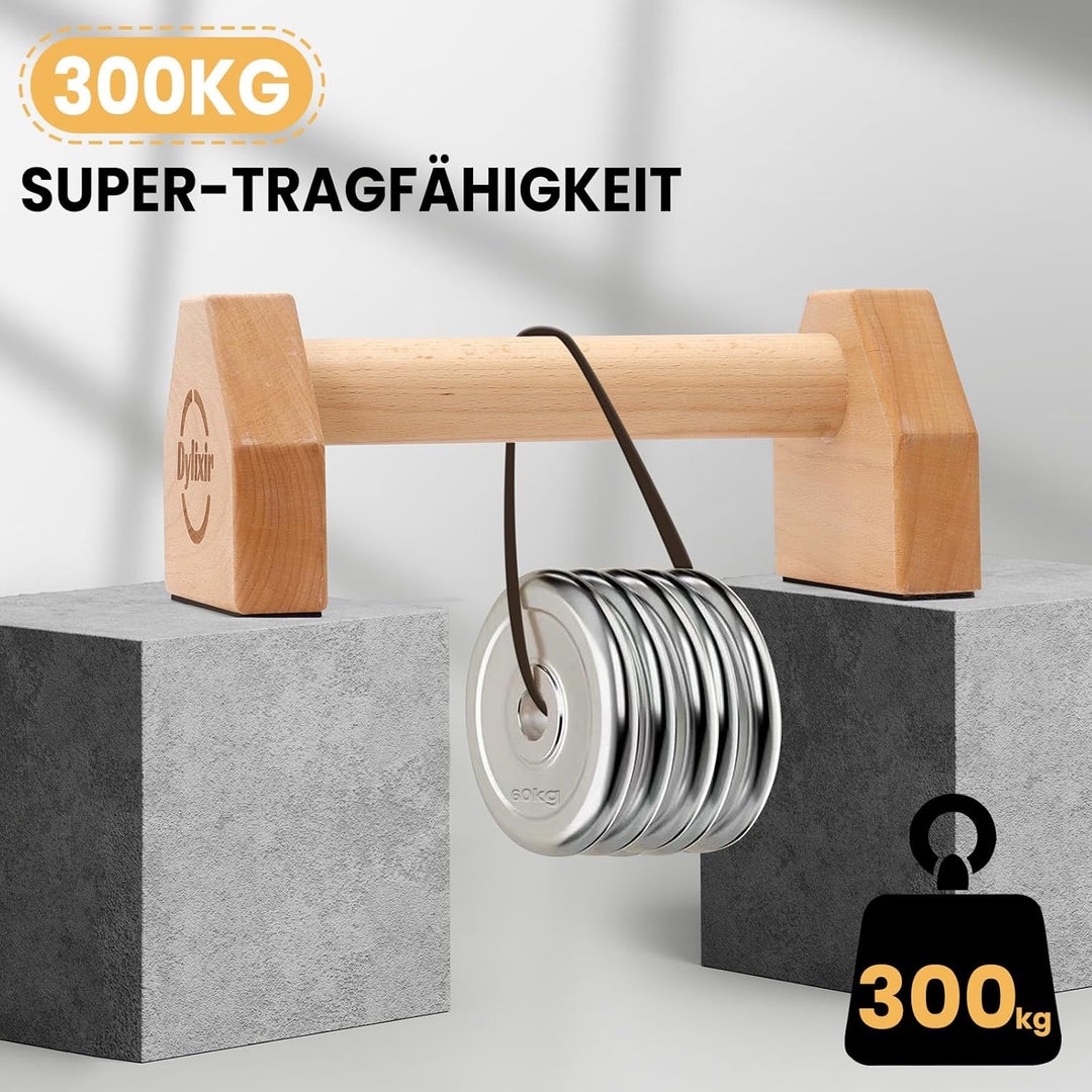 Liegestützgriffe 2 Push Up Bars Holz Parallettes gelenkschonende Liegestützgriffe Calisthenics Equip