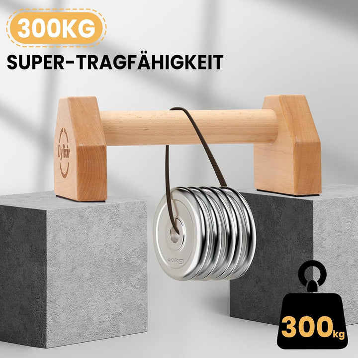 Liegestützgriffe 2 Push Up Bars Holz Parallettes gelenkschonende Liegestützgriffe Calisthenics Equip