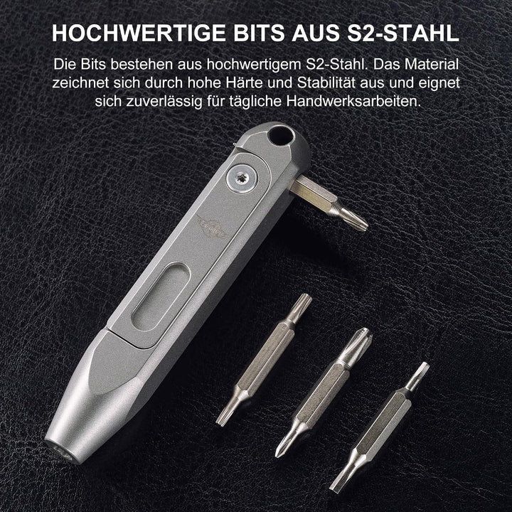 OKNIFE Otacle D1 Mini Titan 8-in-1 Magnetisch Schraubendreher Set | Magnetischer Profi Schraubendreh