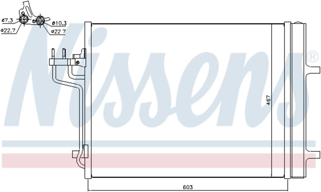 Nissens 940398  Kondensator für Klimaanlage