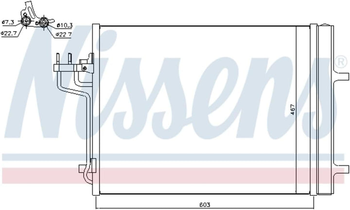 Nissens 940398  Kondensator für Klimaanlage