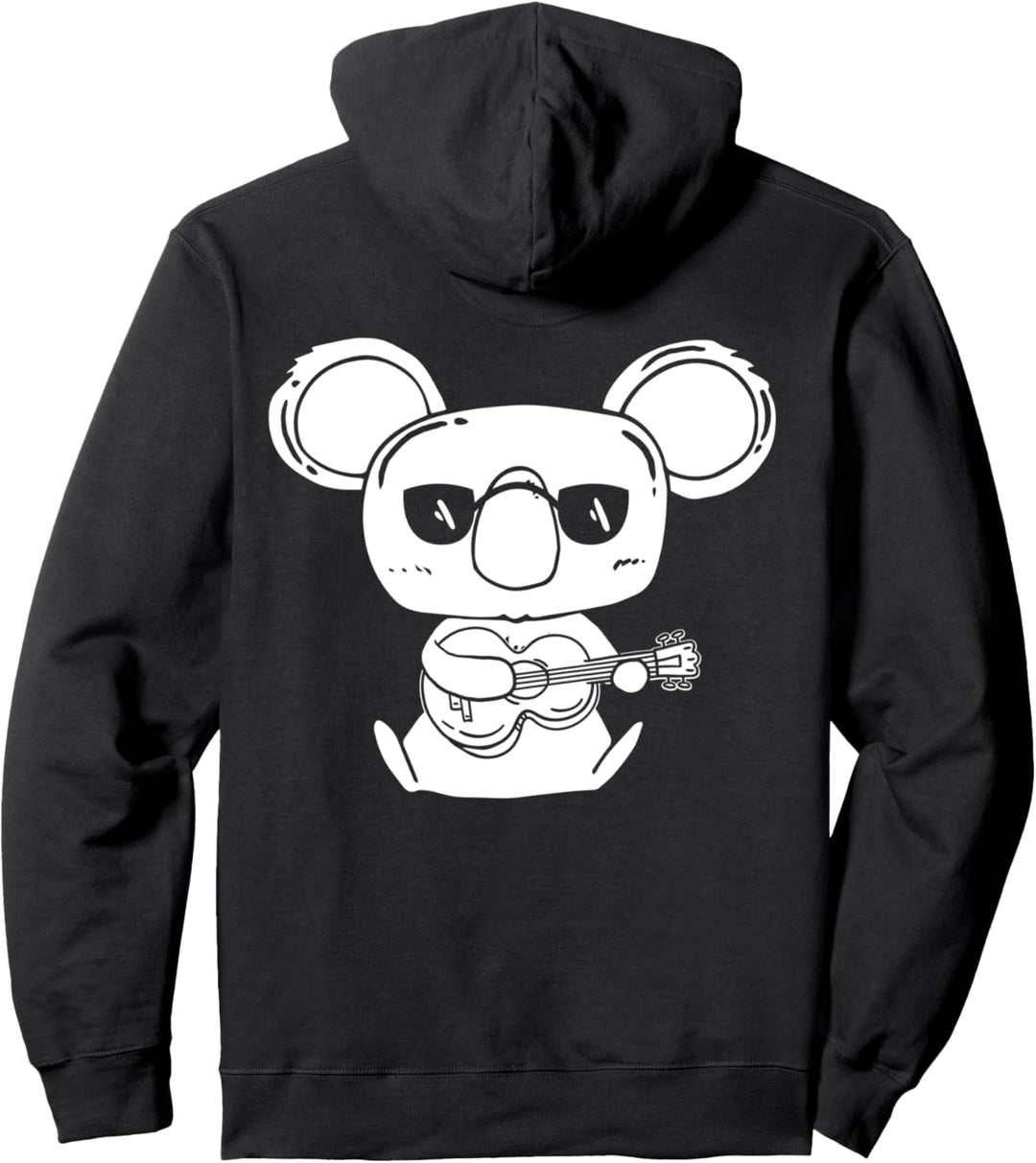 Koala mit Ukulele Pullover Hoodie