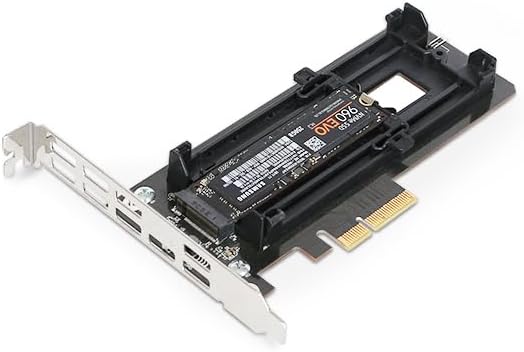 ICY DOCK EZConvert EX Pro MB987M2P-1B nimmt eine M.2 NVMe PCIe SSD bis 110mm Länge in einem PCIe 4.0