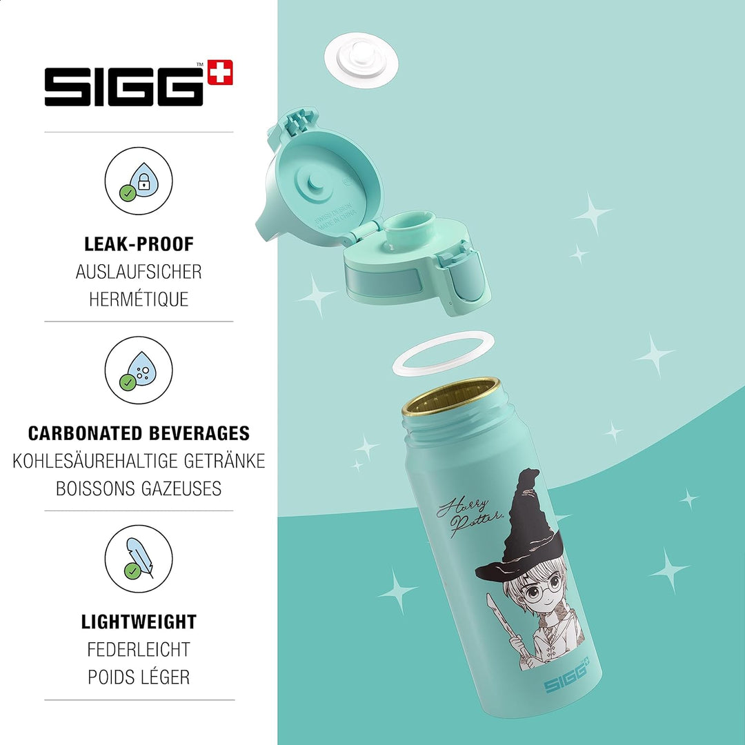 SIGG - Alu Trinkflasche Kinder - WMB ONE - Für Kohlensäurehaltige Getränke Geeignet - Auslaufsicher