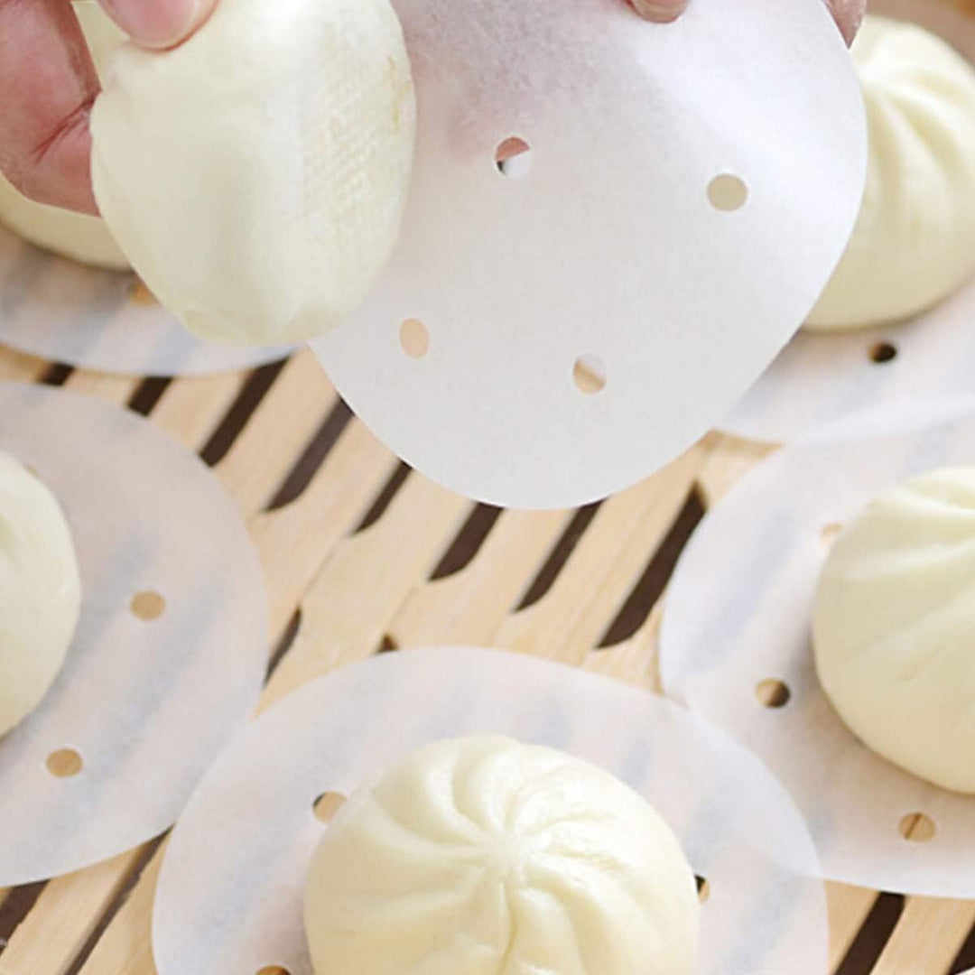 250 Stück Dim Sum Papier als Unterlage für Bambusdämpfer, Heissluftfritteuse, Dampfgarer Airfryer Li