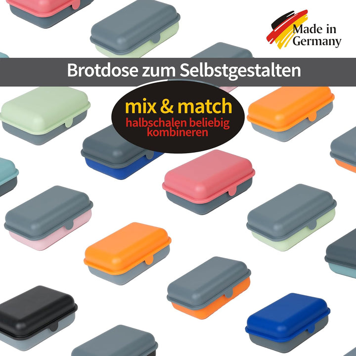 BioFactur Brotdose Erwachsene,Kinder | 3er Jausenbox Kinder | BPA Frei Vesperbox | Butterbrotdose Sp
