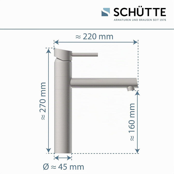 SCHÜTTE BRISTOL Spültischarmatur, Wasserhahn Küche, 360 Grad schwenkbare Spültischarmatur, Mischbatt
