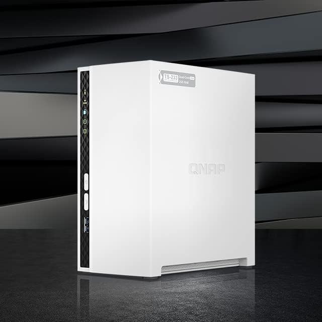 QNAP TS-233 2-bay Desktop NAS Enclosure Quad core processor,White, - 2GB RAM - 2.0GHz NAS 2-bay 2GB