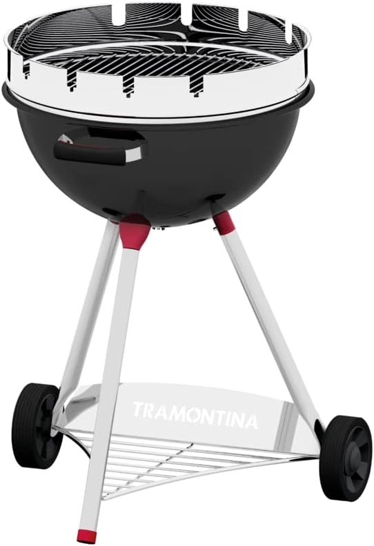 Tramontina Runder Grillaufsatz für Grillspiesse, Durchmesser 56 cm Edelstahl 65x46x16 cm, Edelstahl