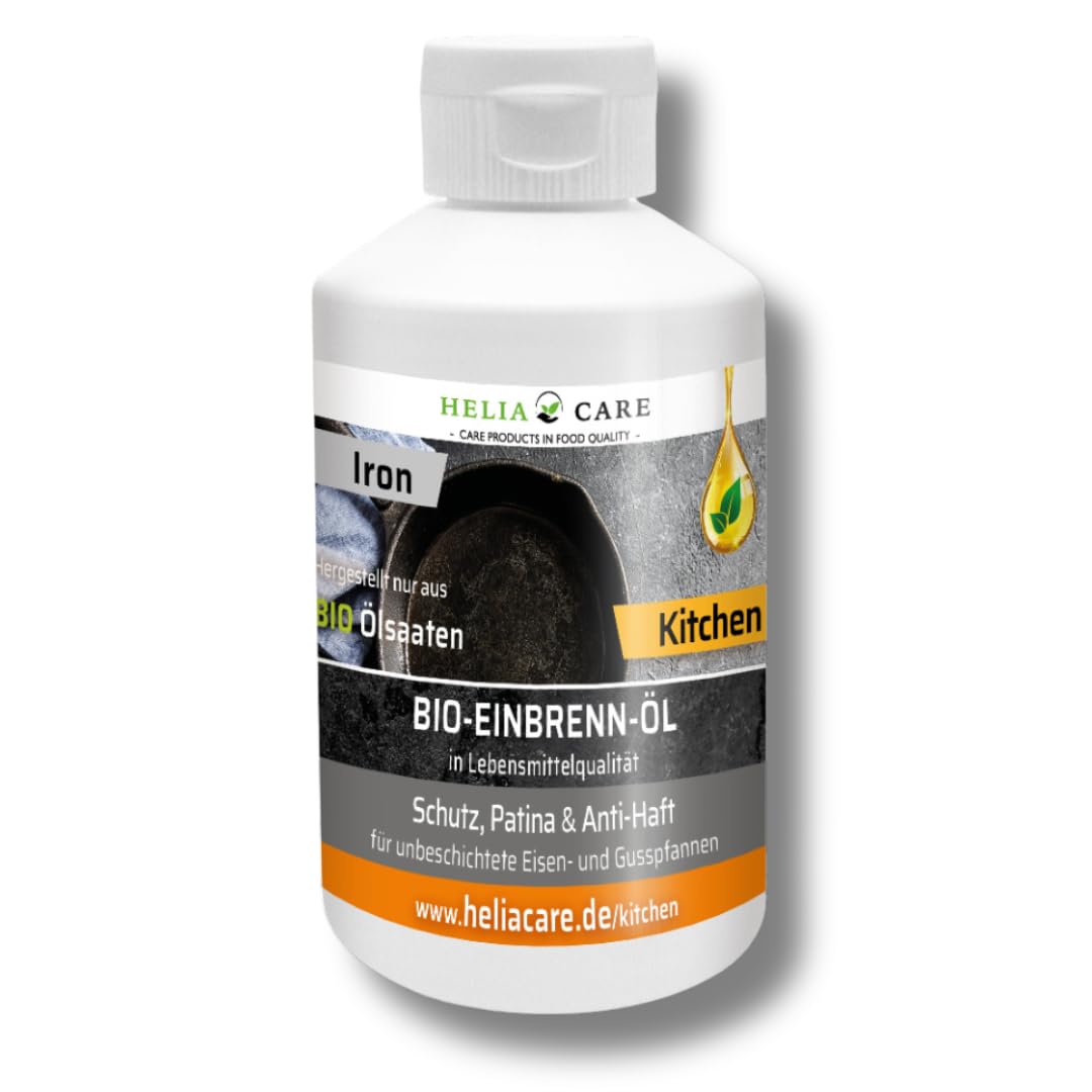 BIO Einbrennöl „Iron“ - Premium Einbrenn und Pflegepaste - 100% natürliches Einbrenn-Öl für Eisen- u