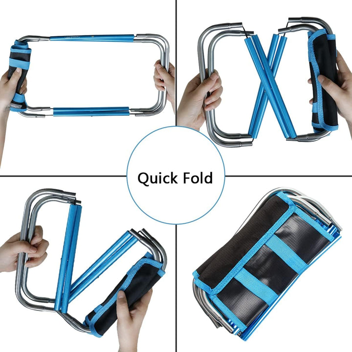 Aoutacc Ultraleichter, tragbarer Campinghocker für Outdoor-Angeln, Wandern, Rucksackreisen, Reisen,