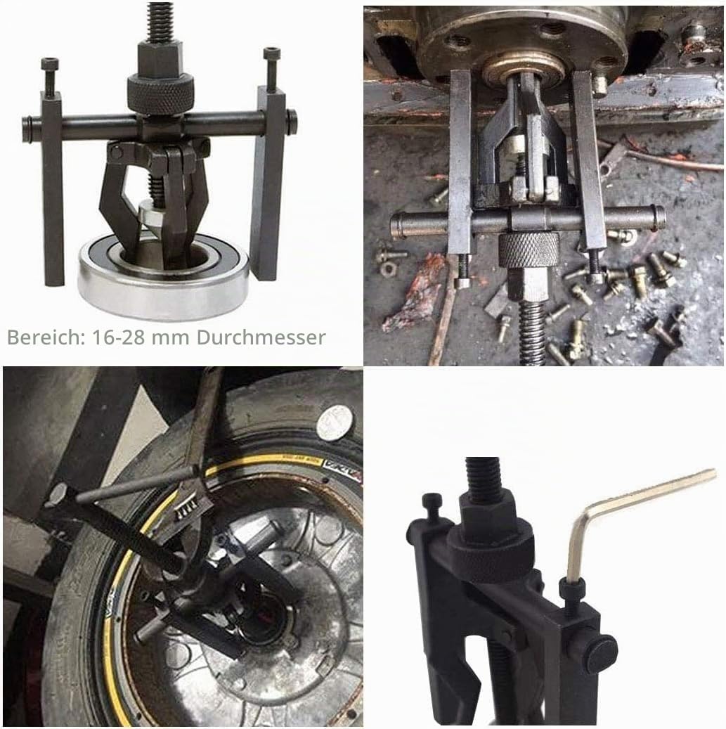 3 Backen Innenlager Abzieher Getriebeabzieher Innen Aussen Ziehen für Motorrad Rad Auto SUV