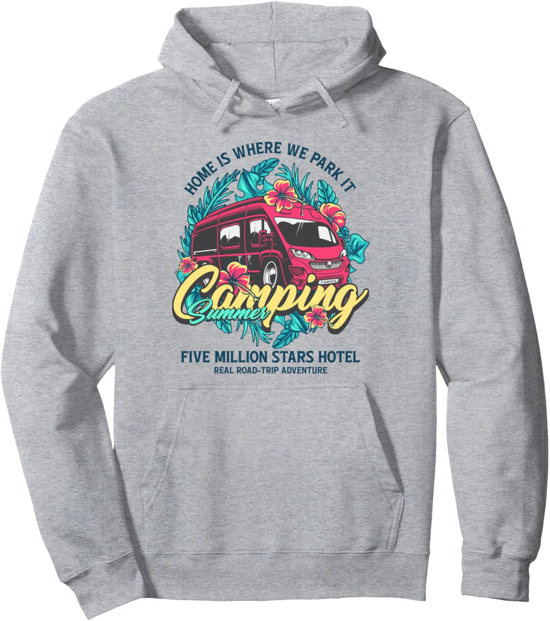 Camping Summer - Kastenwagen Pullover Hoodie