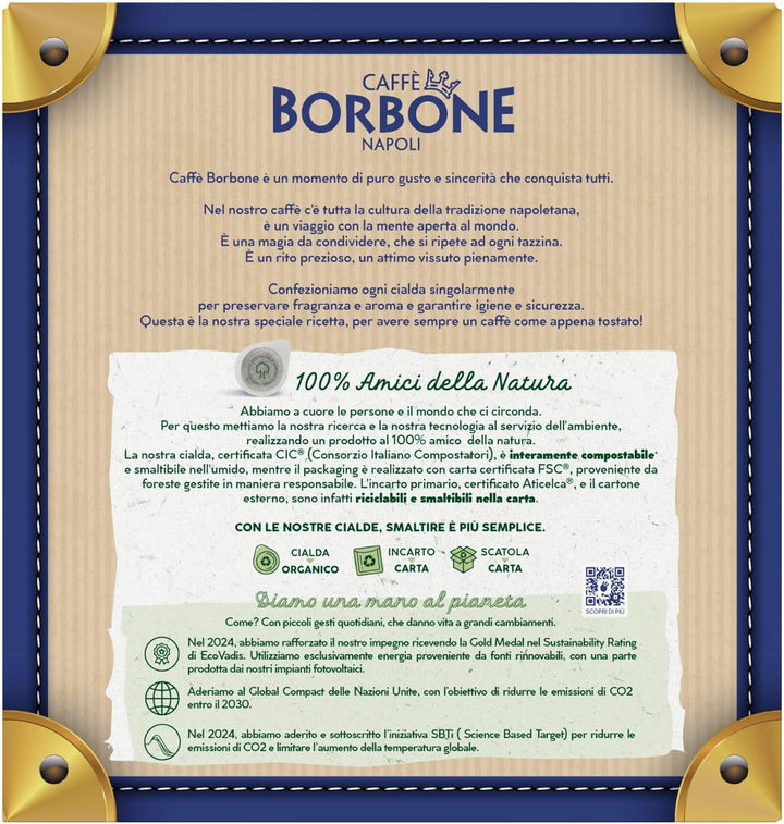 Kaffeepads 44 mm, Caffè Borbone, Miscela Oro-Mischung, Stückzahl: 50, 100, 200, 300, 400, 500 50 Ori