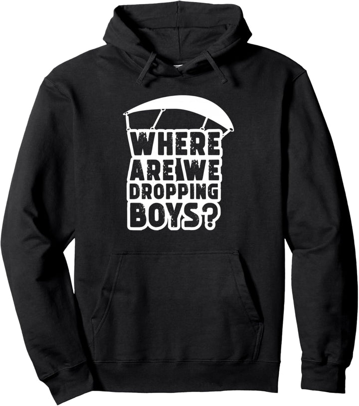 Wo lassen wir Jungen fallen Pullover Hoodie