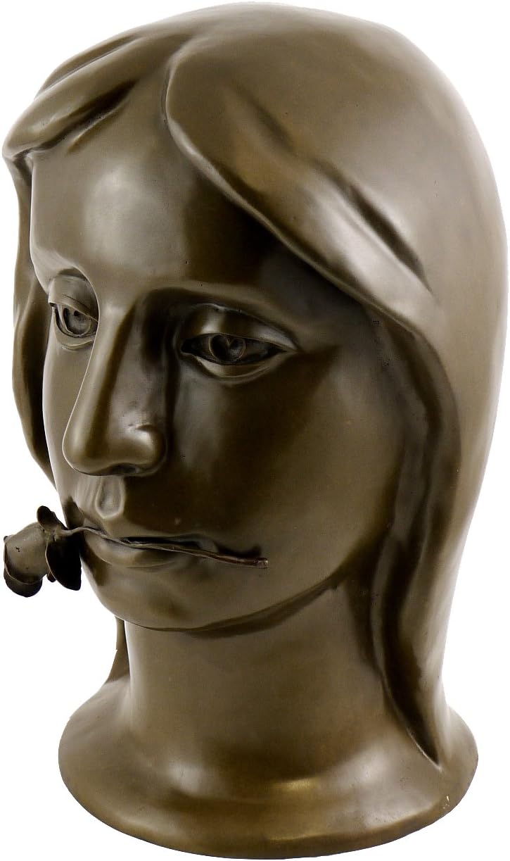Kunst & Ambiente - Bronzefigur - Girl with Rose (1924) - signiert - Otto Gutfreund Skulptur - 100% B