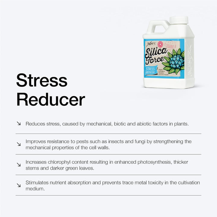 Xpert Nutrients Silica Force (1 L) – Stressreduzierer, Silizium-Ergänzung, Silica-Zusatz, gesunde St