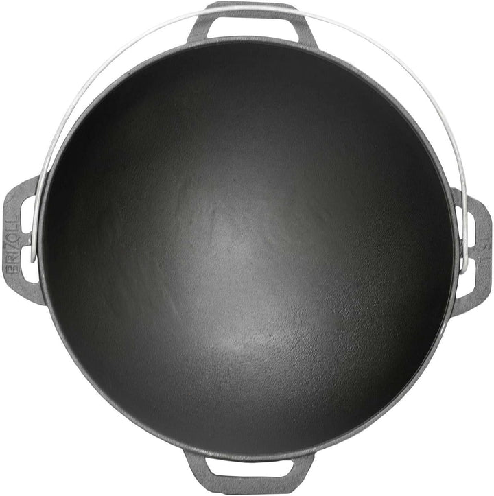 12L Kazan mit Ø40 Uchag Utschak Utschag 2mm stahl Kessel mit Deckel aus Gusseisen Kasan Feuerstelle
