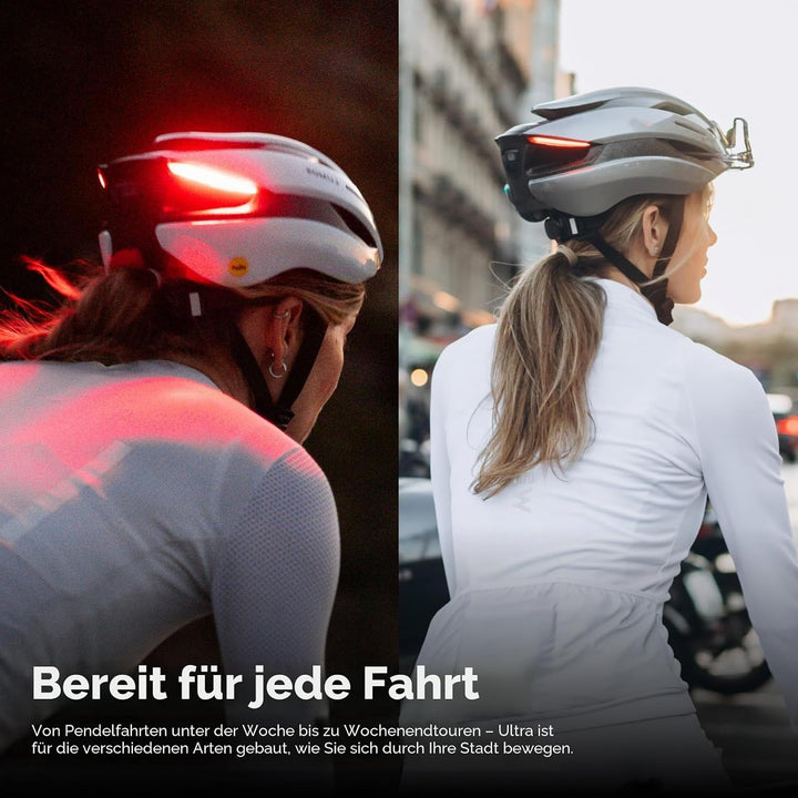 Lumos Ultra Smart-Helm | Fahrradhelm | Vorder- und Rücklicht (LED) | Blinker | Bremslichter | Blueto