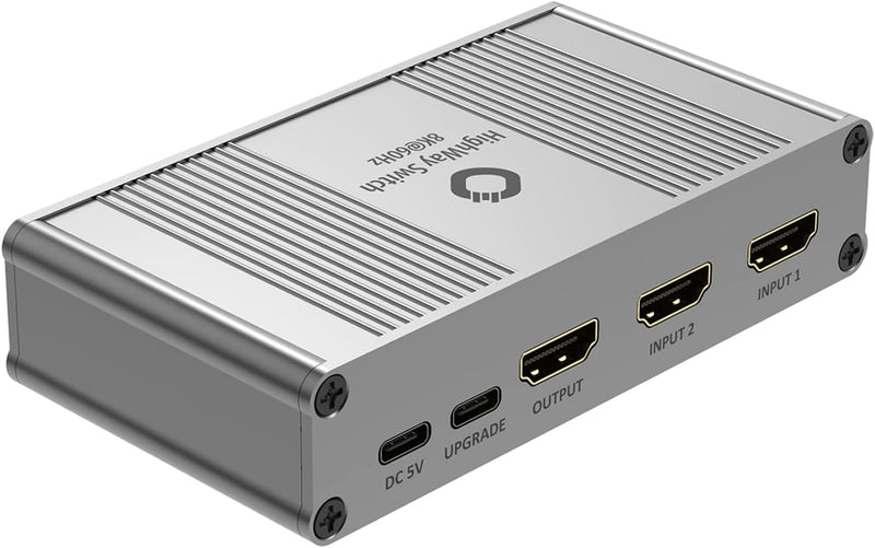 OEHLBACH Highway Switch 8K - HDMI 2.1 Umschalter - 2 In 1 Out HDMI-Adapter mit Fernbedienung (4K 120