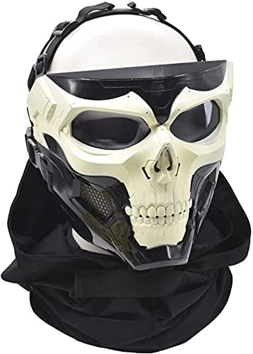 Airsoft Schädel Vollgesichtsschutzmaske Balaclava Maske Einstellbar Für Outdoor Sports CS Cosplay Ta