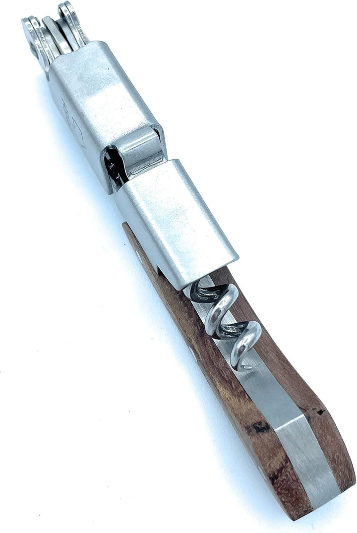 De Luca Professionelle Linie SOMMELIER LUXURY Holzgriff mit fester Geschenkbox aus Aluminium - Weinö