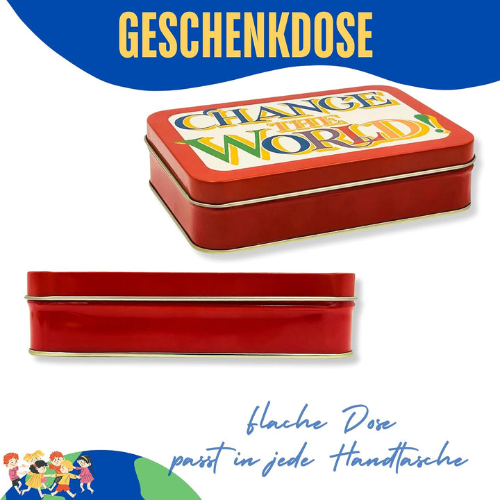 Geschenkdose Design Emma Bridgewater - Liebevoll gestaltete rechteckige Bonbondose - Motiv Change th