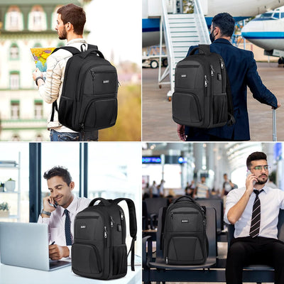 Rucksack Herren, Schulrucksack Jungen Teenager, Laptop Rucksack 17,3 Zoll Laptoptasche für Schule Ar