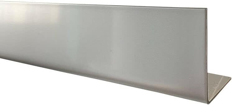 Kantenschutz VA, 2000mm 90 Grad Winkelprofil 60x55 mm Schenkelinnenmass aus Edelstahl blank 1,5 mm s