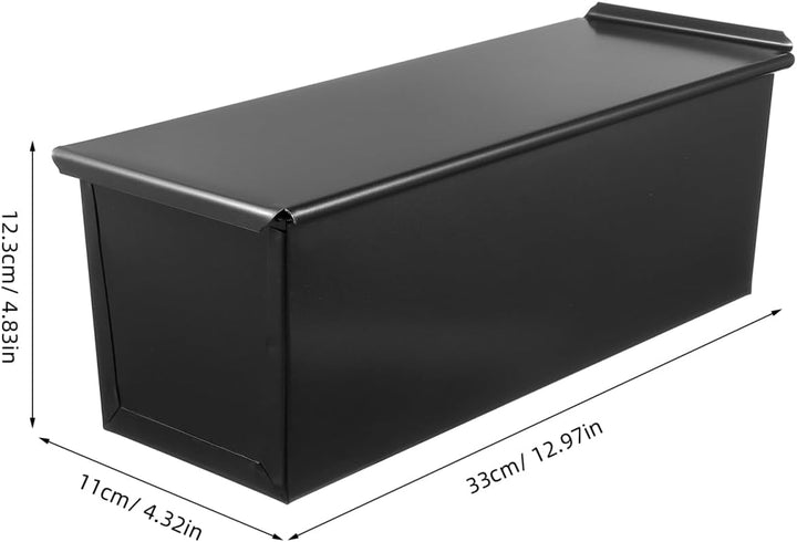 HEMOTON Toastbrot Backform Mit Deckel 13X4.8 Zoll Antihaft Laibpfanne Für Hausgemachtes Brot Und Toa