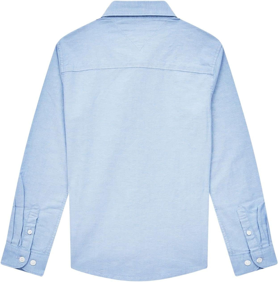 Tommy Hilfiger Jungen Hemd Oxford Stretch 9 Monate Blau (Calm Blue), 9 Monate Blau (Calm Blue)