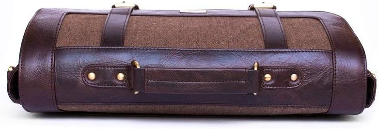 Julké Business-Tasche ´Classic Messenger Bag´ aus hochwertigem Rinderleder und Segeltuch
