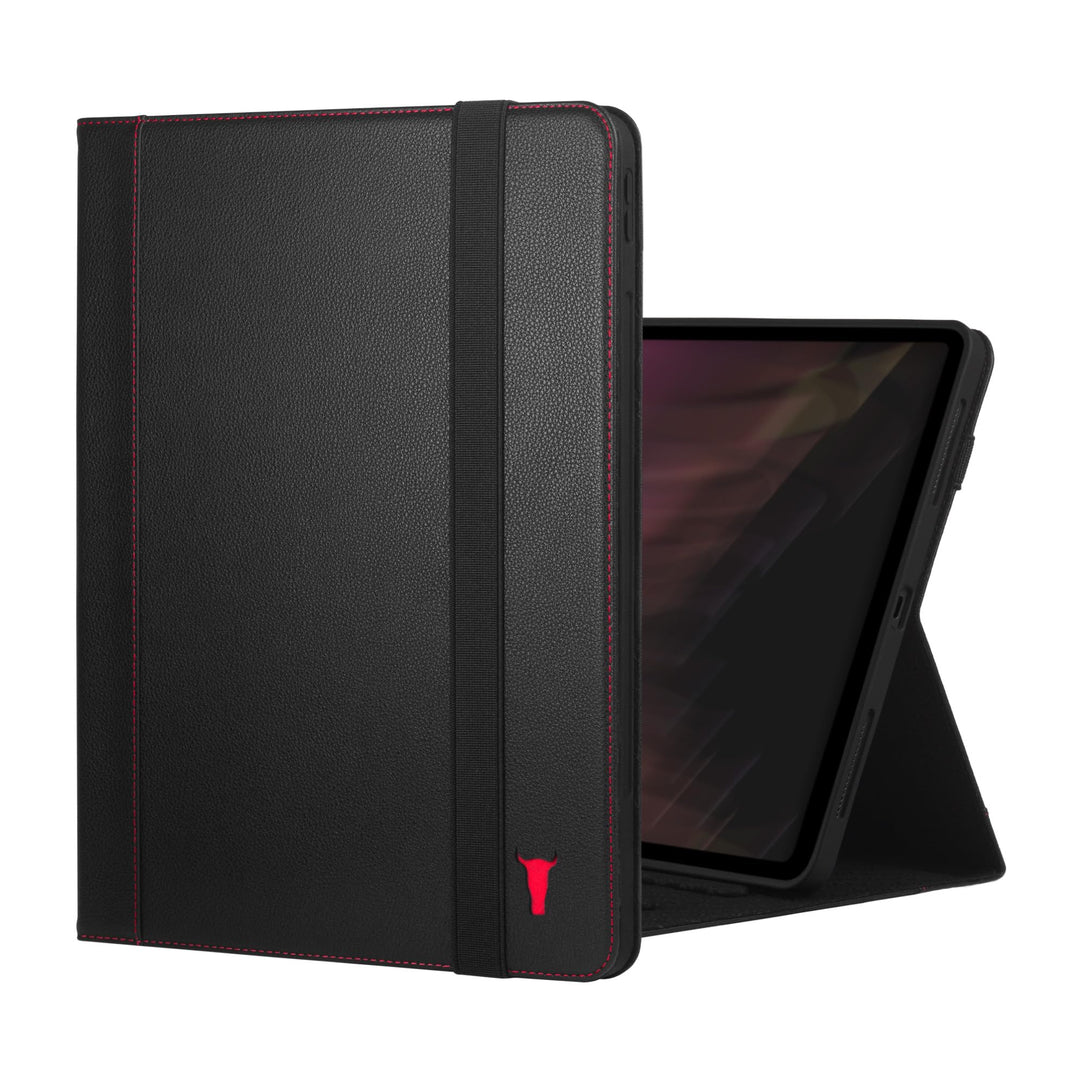 TORRO Lederhülle kompatibel mit iPad Pro 13" - Echtleder iPad Pro 13 2024 Hülle mit Standfunktion un
