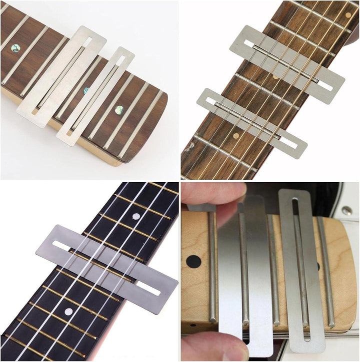11 Stk Gitarren Luthier Werkzeug Set, Gitarre Fret Datei, Gitarrenbund Nivellierbalken, 2 Griffbrett