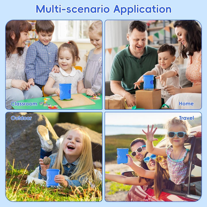 Mikroskop für Kinder, Temodu 2.0" Bildschirm, 1000X USB Tragbares Taschenmikroskop, Wiederaufladbare