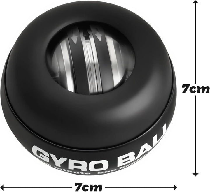 Gyroball Schleifenschwarzhülle, Handgelenktrainer-Ball, Auto-Start, 5-stufiger Widerstands-/Lichtst
